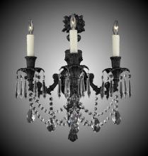 American Brass & Crystal WS9063-A-01G-PI - Three Light Wall Sconce